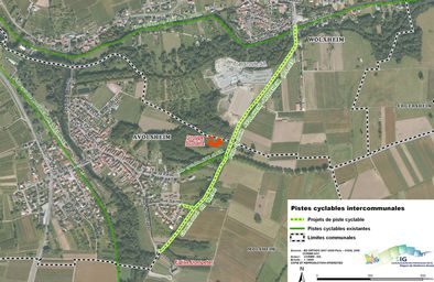 Liaison cyclable Wolxheim-Avolsheim (Dompeter) via le Groupe scolaire du Schlotten