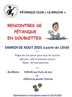 Rencontres de pÃ©tanque en doublettes